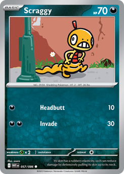 Pokemon White Flare Scraggy - 57