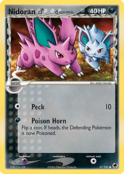 Pokemon Dragon Frontiers Nidoran ♂ δ - 57