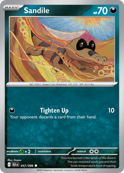 Pokemon Black Bolt Sandile - 57