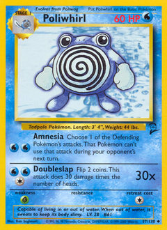 Pokemon Base Set 2 Poliwhirl - 57