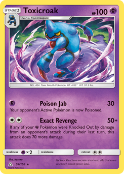 Pokemon Ultra Prism Toxicroak - 57