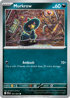 Pokemon Phantasmal Flames Murkrow - 57