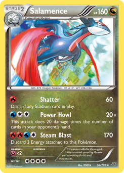 Pokemon Roaring Skies Salamence - 57