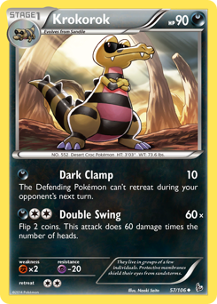 Pokemon Flashfire Krokorok - 57