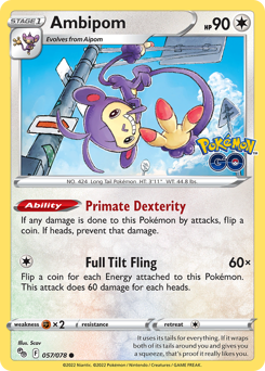 Pokemon Pokémon GO Ambipom - 57