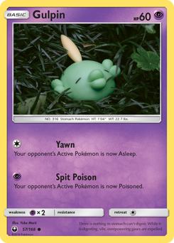 Pokemon Celestial Storm Gulpin - 57