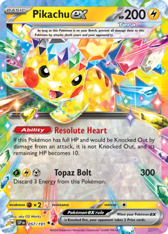 Pokemon Surging Sparks Pikachu ex - 57