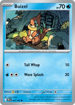 Pokemon Destined Rivals Buizel - 57