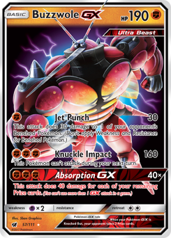 Pokemon Crimson Invasion Buzzwole-GX - 57