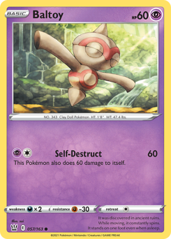 Pokemon Battle Styles Baltoy - 57