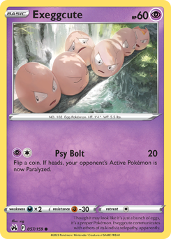 Pokemon Crown Zenith Exeggcute - 57