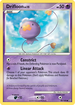 Pokemon Stormfront Drifloon - 58