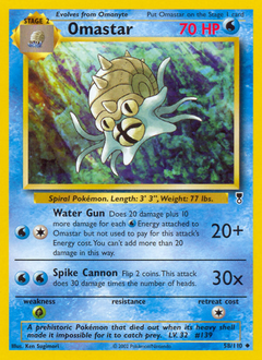 Pokemon Legendary Collection Omastar - 58