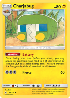 Pokemon Unbroken Bonds Charjabug - 58