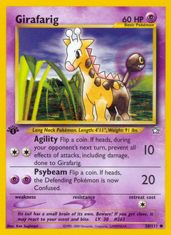 Pokemon Neo Genesis Girafarig - 58