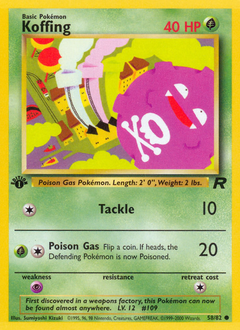 Pokemon Team Rocket Koffing - 58