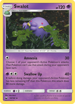 Pokemon Celestial Storm Swalot - 58