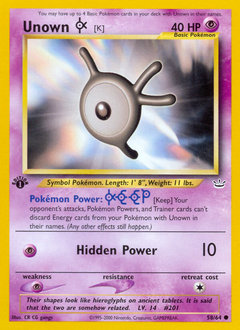 Pokemon Neo Revelation Unown [K] - 58