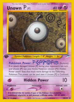 Pokemon Neo Destiny Unown [P] - 58