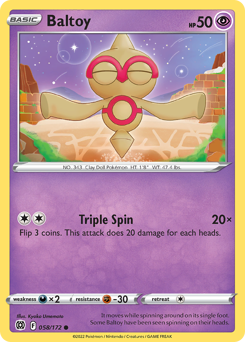 Pokemon Brilliant Stars Baltoy - 58