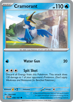 Pokemon Twilight Masquerade Cramorant - 58
