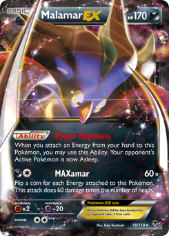 Pokemon Phantom Forces Malamar-EX - 58