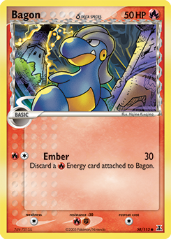 Pokemon Delta Species Bagon δ - 58