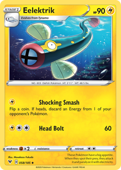 Pokemon Vivid Voltage Eelektrik - 58
