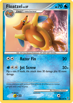 Pokemon Supreme Victors Floatzel - 58