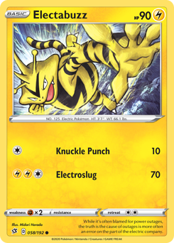 Pokemon Rebel Clash Electabuzz - 58