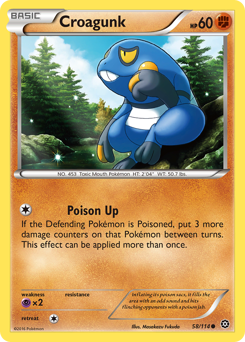 Pokemon Steam Siege Croagunk - 58