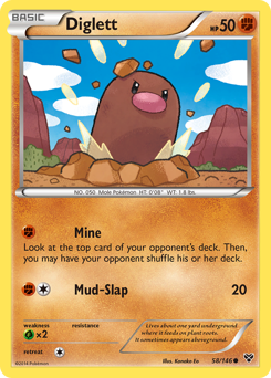 Pokemon XY Diglett - 58