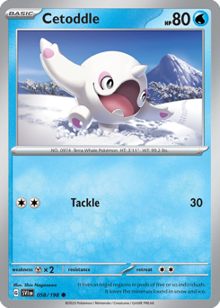 Pokemon Scarlet & Violet Cetoddle - 58
