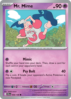 Pokemon Journey Together Mr. Mime - 58