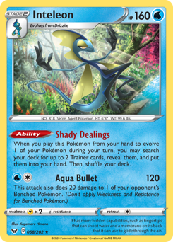 Pokemon Sword & Shield Inteleon - 58
