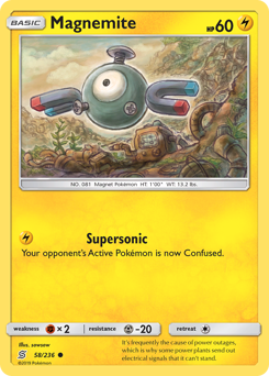 Pokemon Unified Minds Magnemite - 58