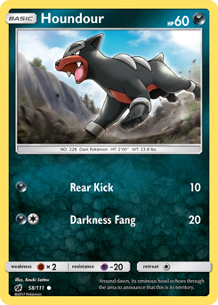 Pokemon Crimson Invasion Houndour - 58