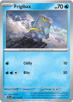 Pokemon Paldea Evolved Frigibax - 58