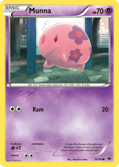 Pokemon Next Destinies Munna - 58