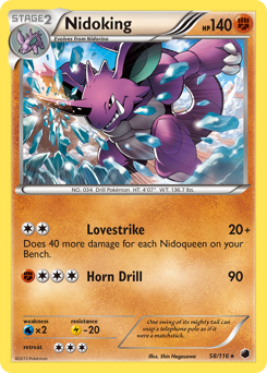 Pokemon Plasma Freeze Nidoking - 58
