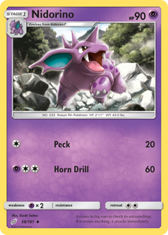 Pokemon Team Up Nidorino - 58