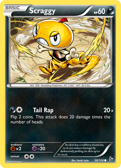 Pokemon Flashfire Scraggy - 58