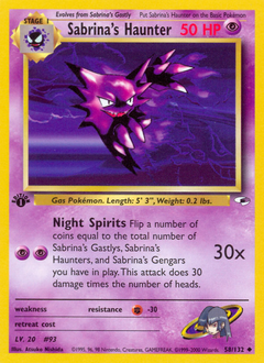Pokemon Gym Heroes Sabrina's Haunter - 58