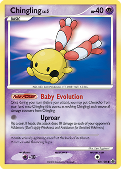 Pokemon Majestic Dawn Chingling - 58