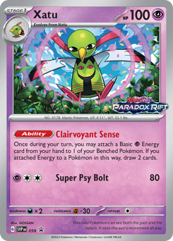 Pokemon Scarlet & Violet Black Star Promos Xatu - 59