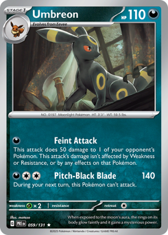 Pokemon Prismatic Evolutions Umbreon - 59