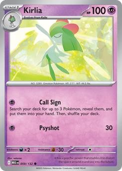 Pokemon Mega Evolution Kirlia - 59