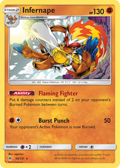 Pokemon Forbidden Light Infernape - 59