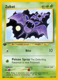 Pokemon Neo Revelation Zubat - 59