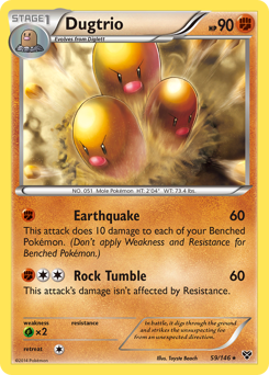 Pokemon XY Dugtrio - 59